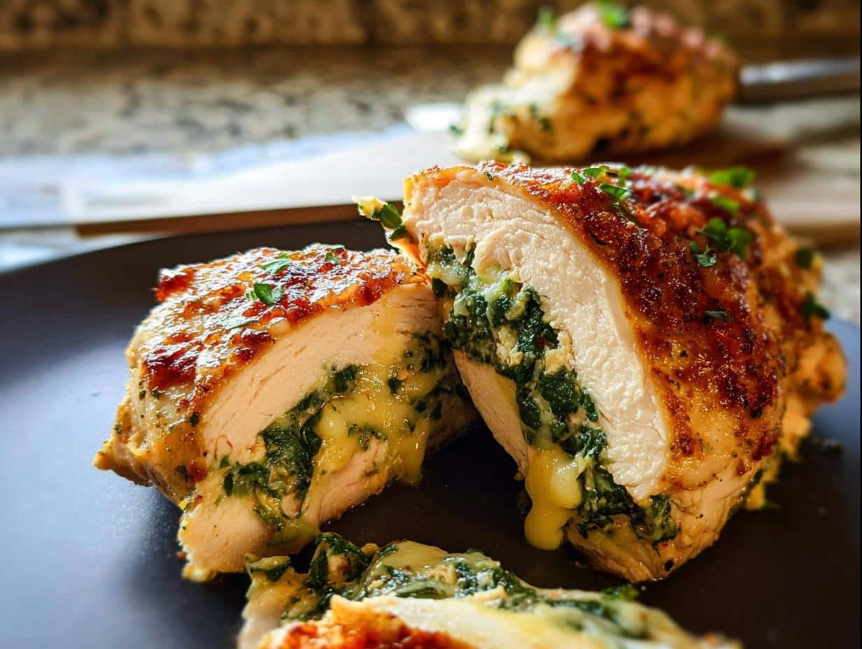 Stuffed Chicken Breast: Amazing 15-Min Dinner - Stuffed Chicken Breast - additional detail