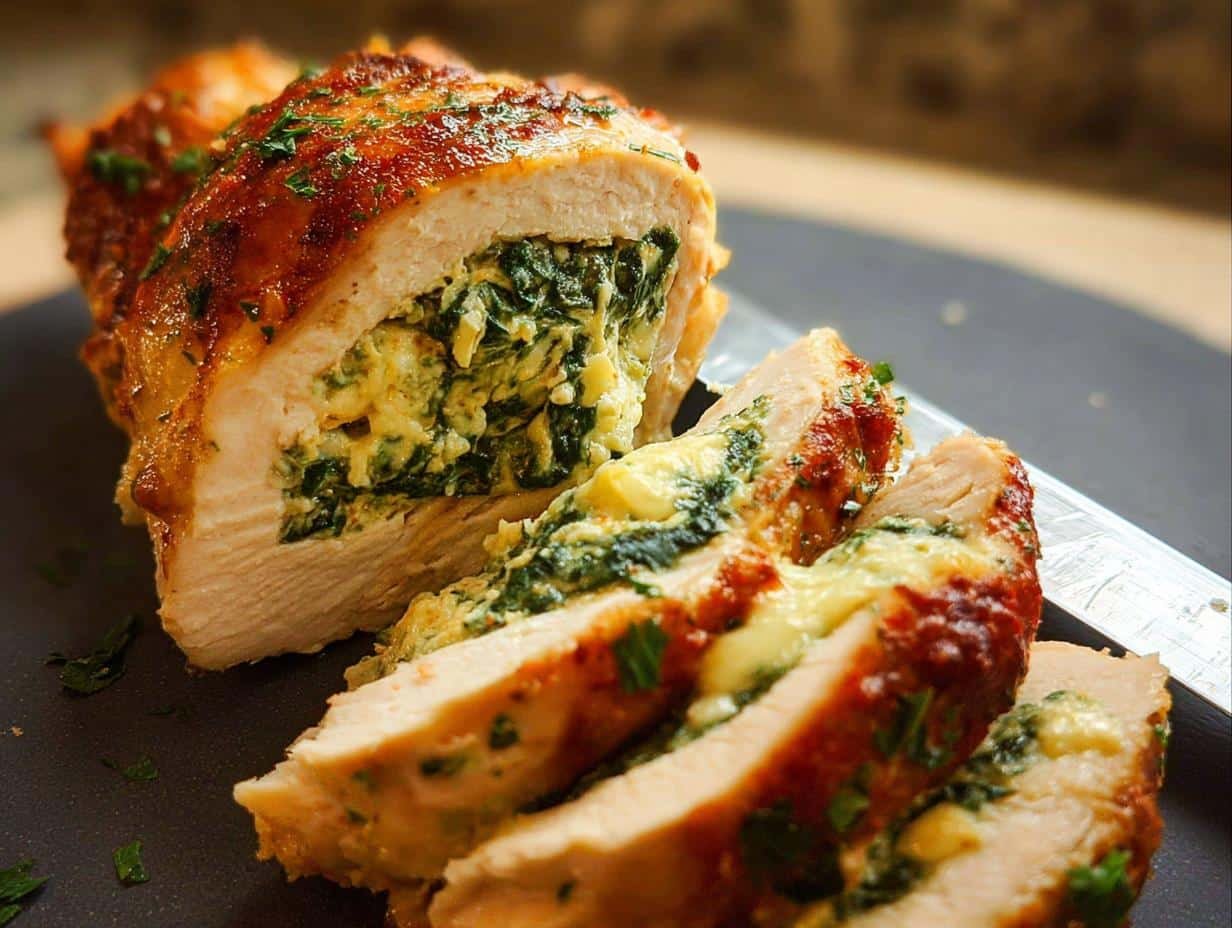 Stuffed Chicken Breast: Amazing 15-Min Dinner - Stuffed Chicken Breast - additional detail