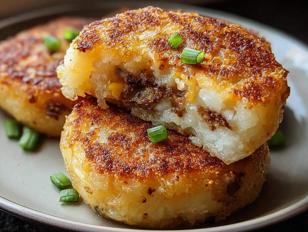 Stuffed Potato Cakes