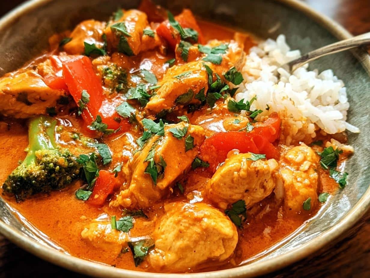 Thai Red Curry Chicken: Delicious 15-Min Meal - Thai Red Curry Chicken - main visual representation
