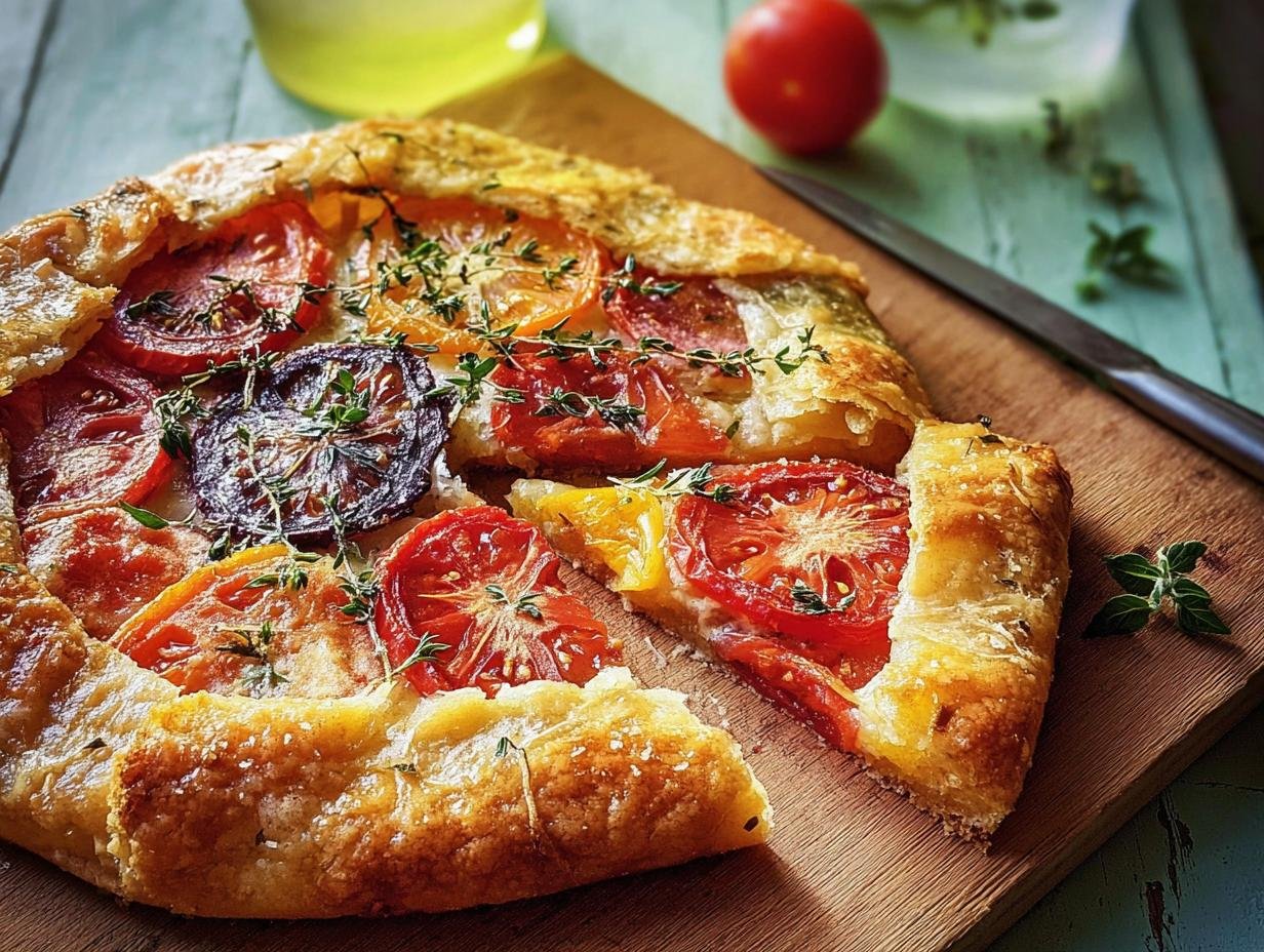 Tomato Galette: Easy 25-Minute Rustic Tart - Tomato Galette - additional detail