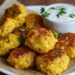 Yellow Squash Tots Garlicky