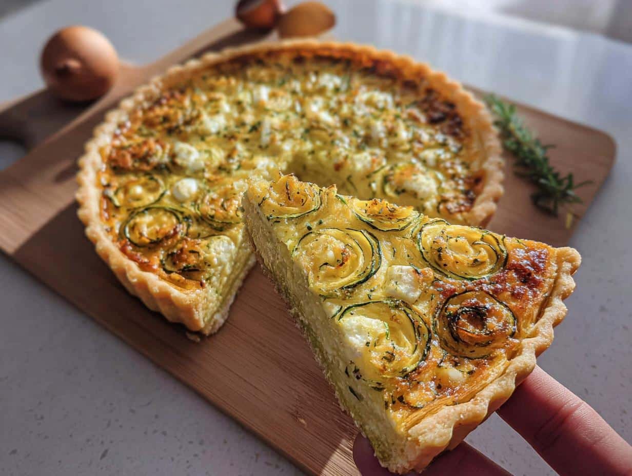 Zucchini Feta Quiche Perfection: 1 Easy Recipe - Zucchini Feta Quiche - additional detail