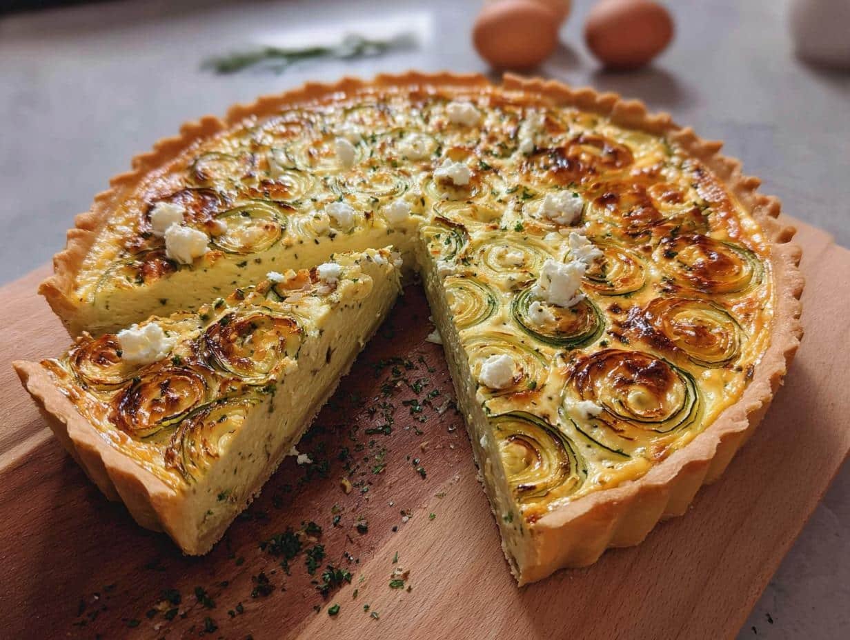 Zucchini Feta Quiche Perfection: 1 Easy Recipe - Zucchini Feta Quiche - additional detail