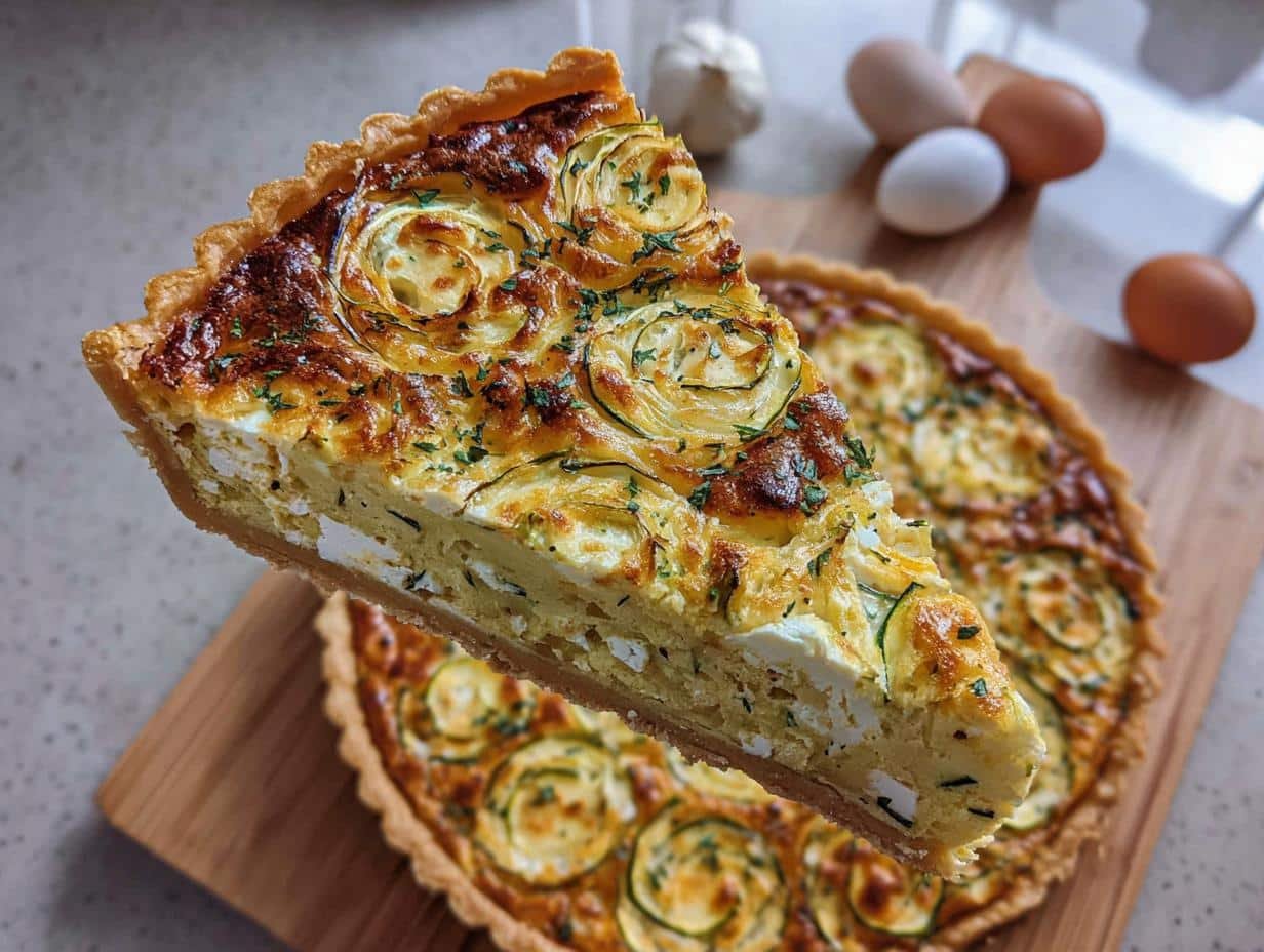 Zucchini Feta Quiche