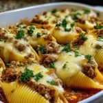 Beef Stuffed Shells Creamy