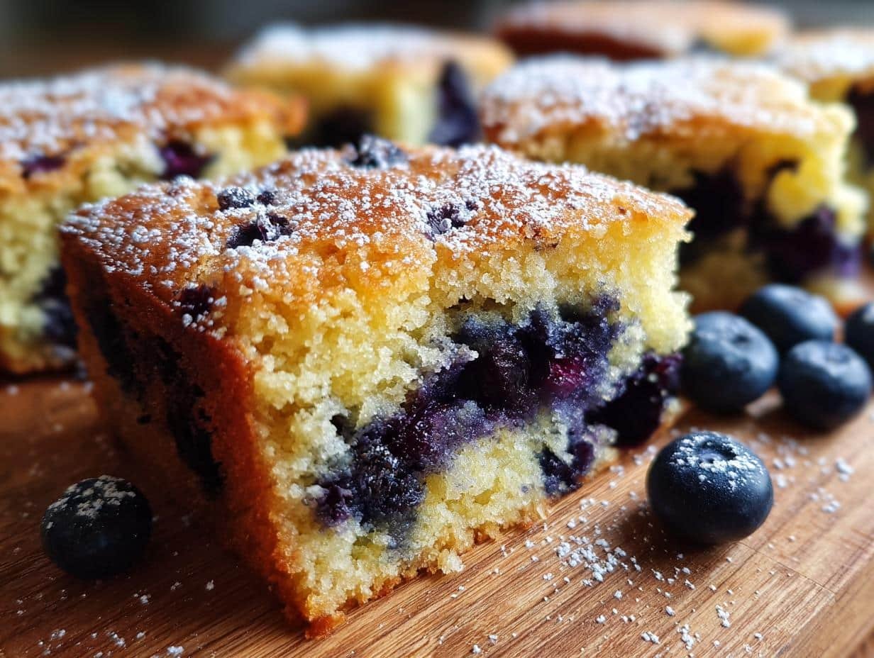 Moist Blueberry Zucchini Bars: Tender, 1-Bowl Magic - Blueberry Zucchini Bars Moist - additional detail