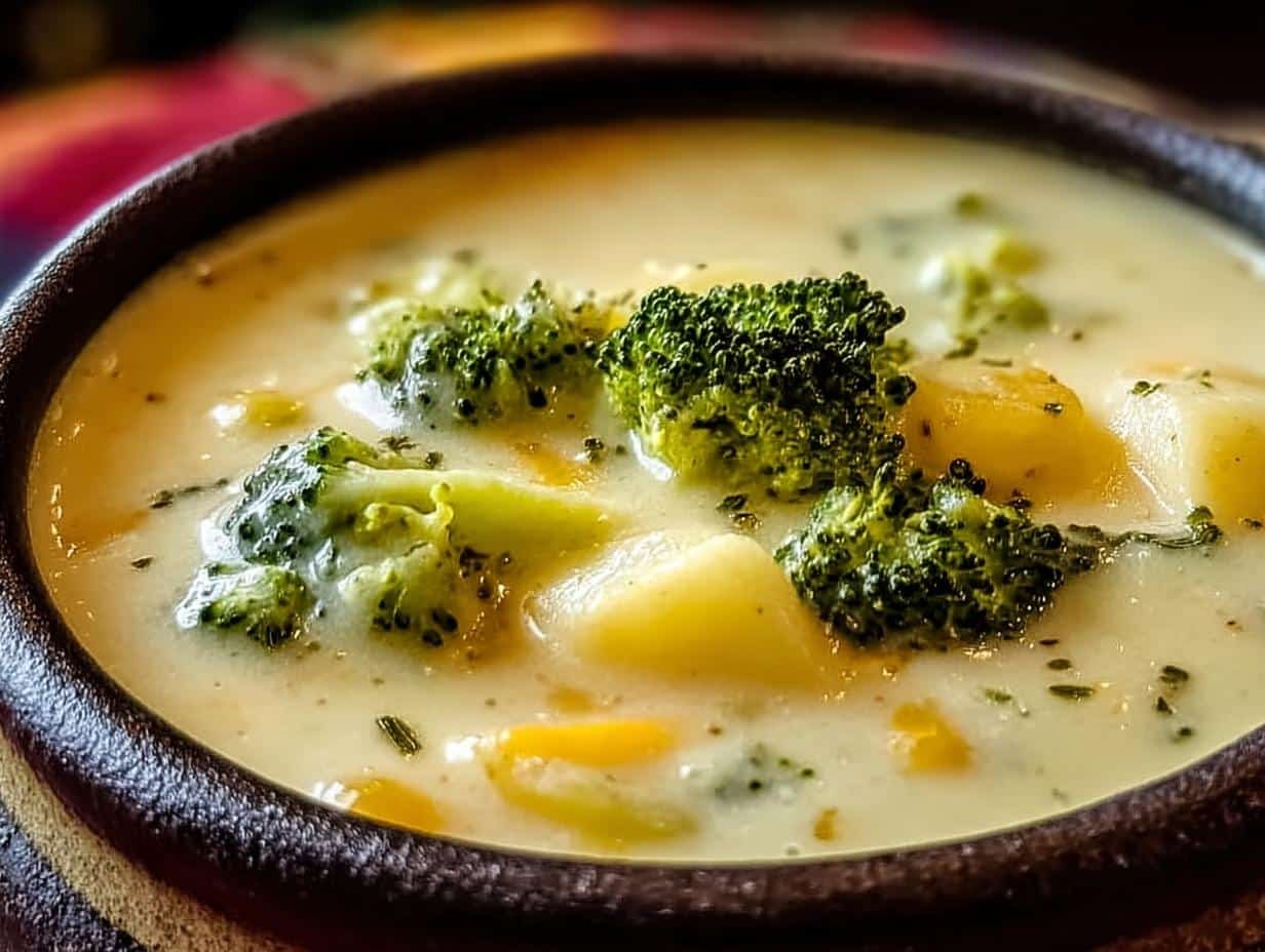Broccoli Potato Cheese Soup: 1 Amazing Comfort Soup - Broccoli Potato Cheese Soup - additional detail