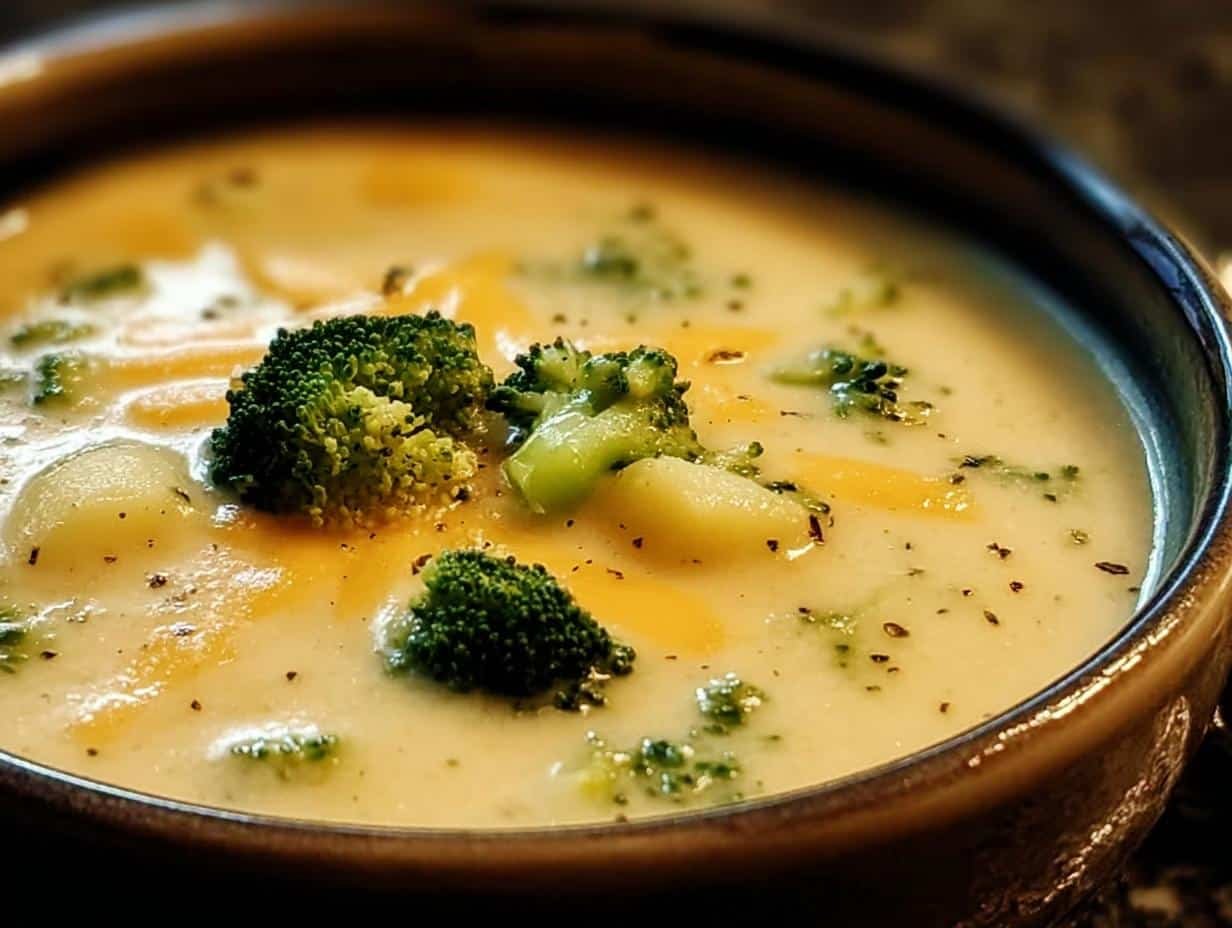 Broccoli Potato Cheese Soup: 1 Amazing Comfort Soup - Broccoli Potato Cheese Soup - additional detail