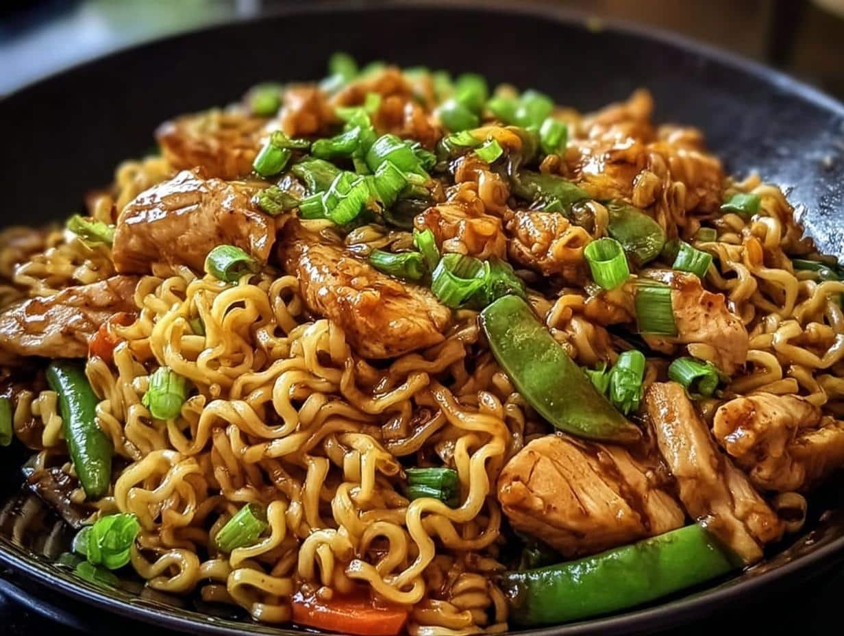 Chicken Ramen Stir Fry: Amazing 1 Pan Meal - Chicken Ramen Stir Fry - main visual representation