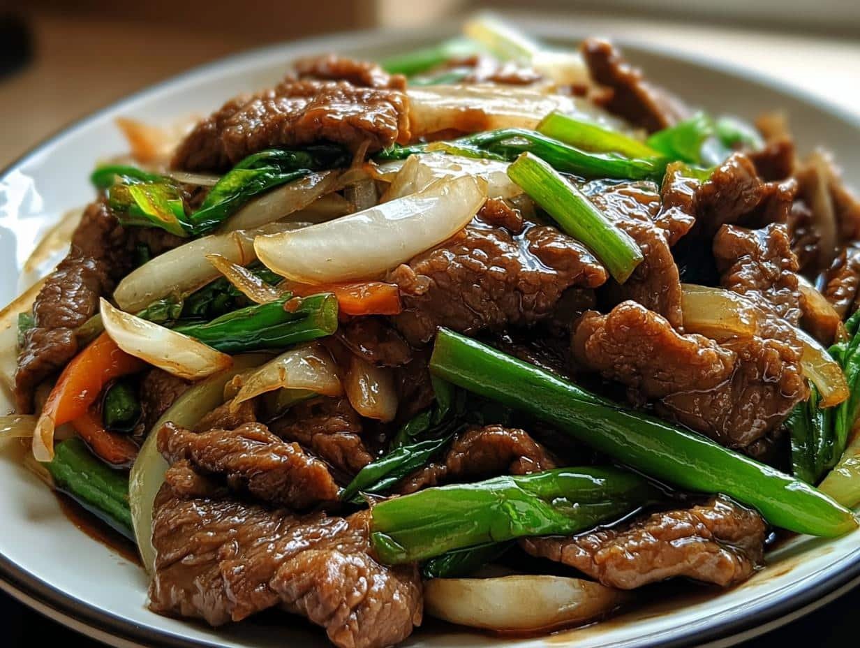Chinese Beef Onion Stir