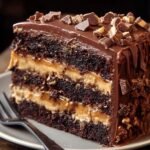 Chocolate Snickers Cake Incredible