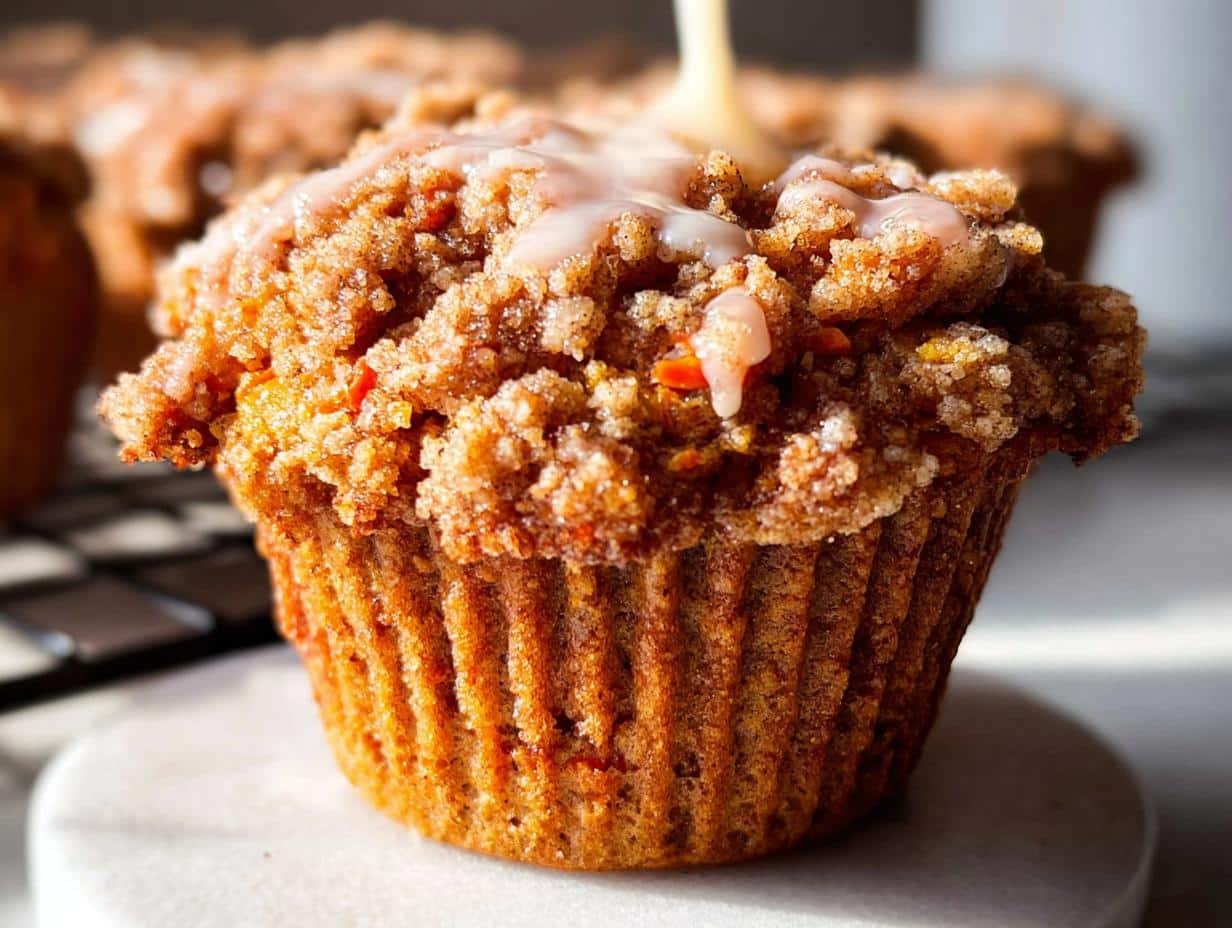 Perfect Cinnamon Streusel Paleo Carrot Muffins - Cinnamon Streusel Paleo Carrot - additional detail
