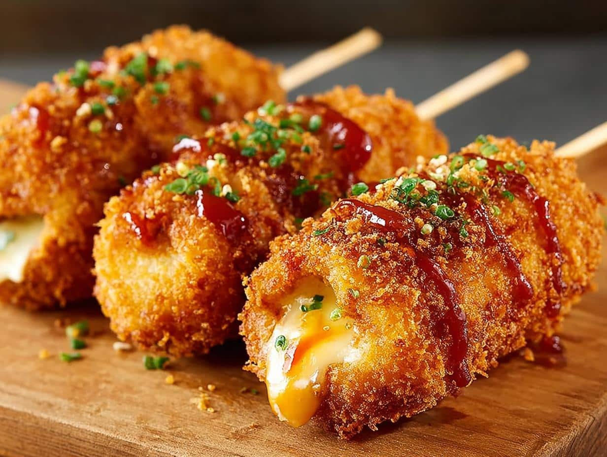 Crispy Korean Corn Dogs: AMAZING 6-Step Recipe - Crispy Korean Corn Dogs - main visual representation