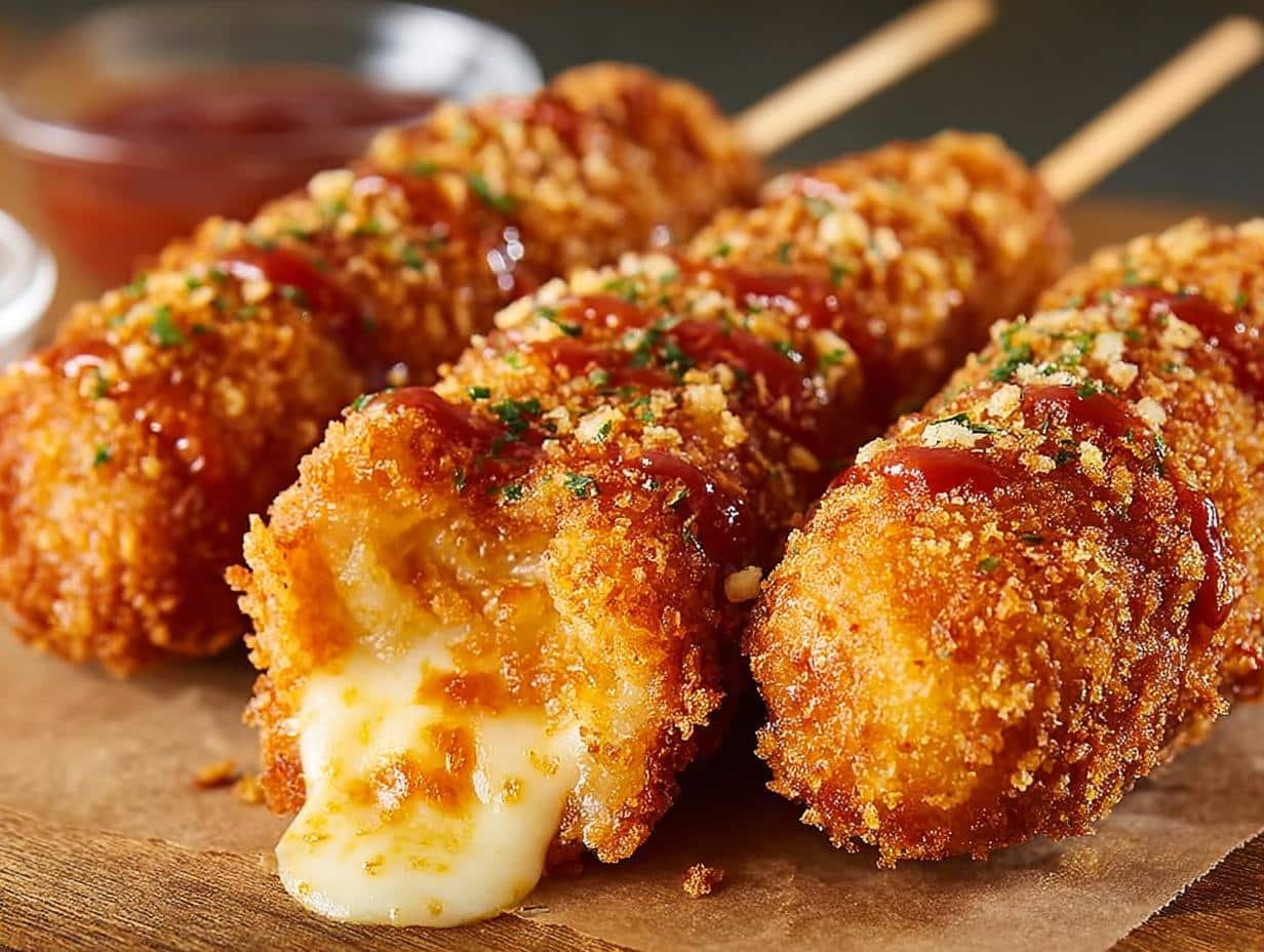 Crispy Korean Corn Dogs