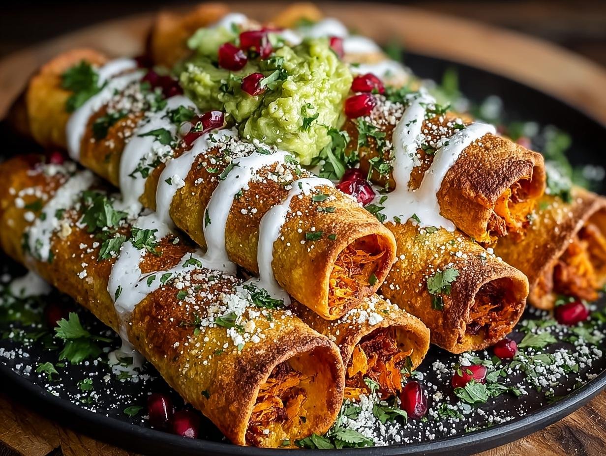 Amazing Crispy Sweet Potato Taquitos - Crispy Sweet Potato Taquitos - additional detail