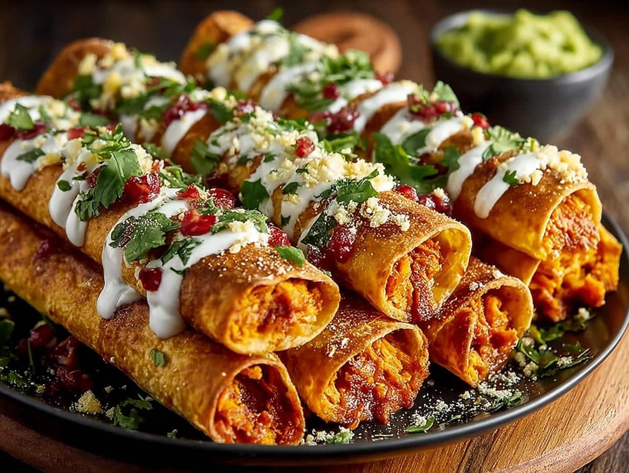 Amazing Crispy Sweet Potato Taquitos - Crispy Sweet Potato Taquitos - additional detail