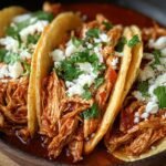 Crockpot Shredded Chicken Tacos