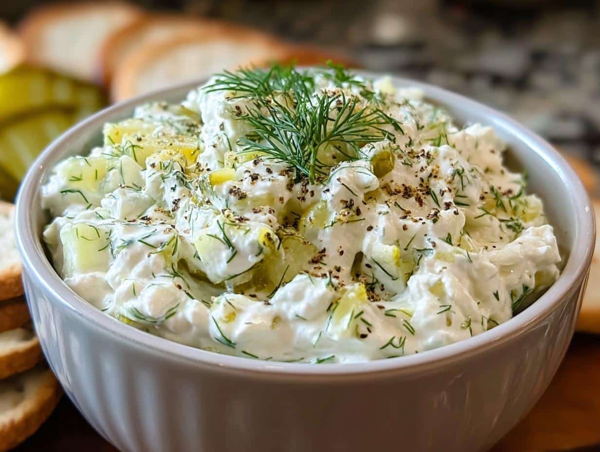 Dill Pickle Cottage Cheese: Amazing 1-Step Dip - Dill Pickle Cottage Cheese - main visual representation