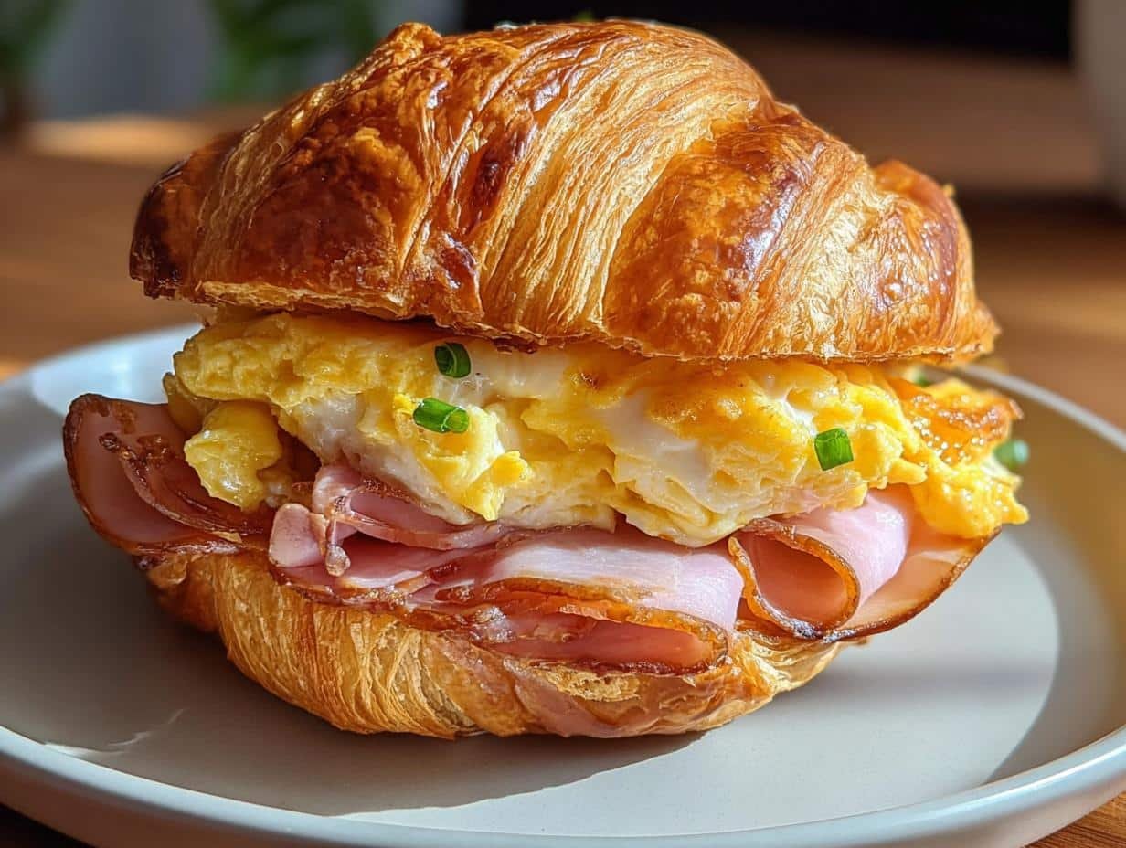 Ham Cheese Breakfast Croissant