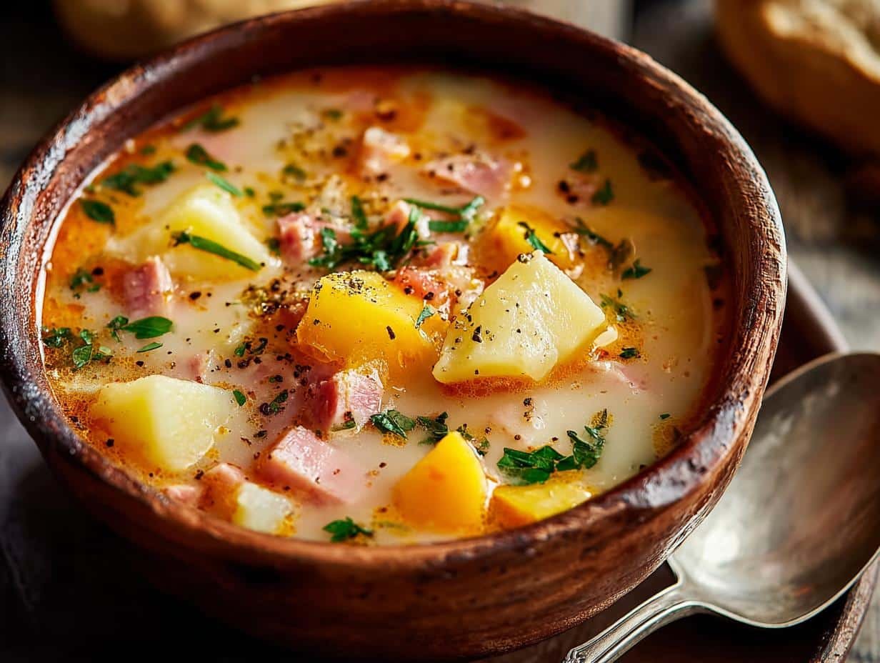 Easy Ham Potato Soup: 1 Delicious Recipe - Ham Potato Soup - additional detail