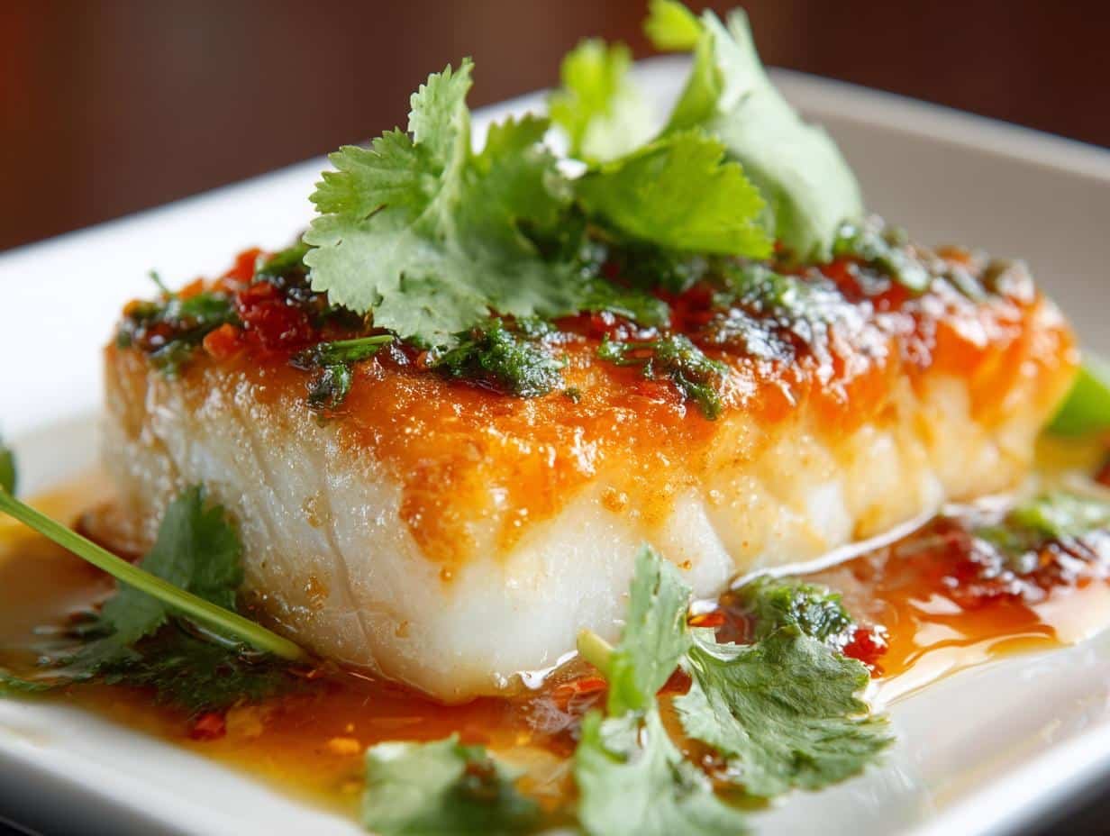 Honey Marinated Baked Cod