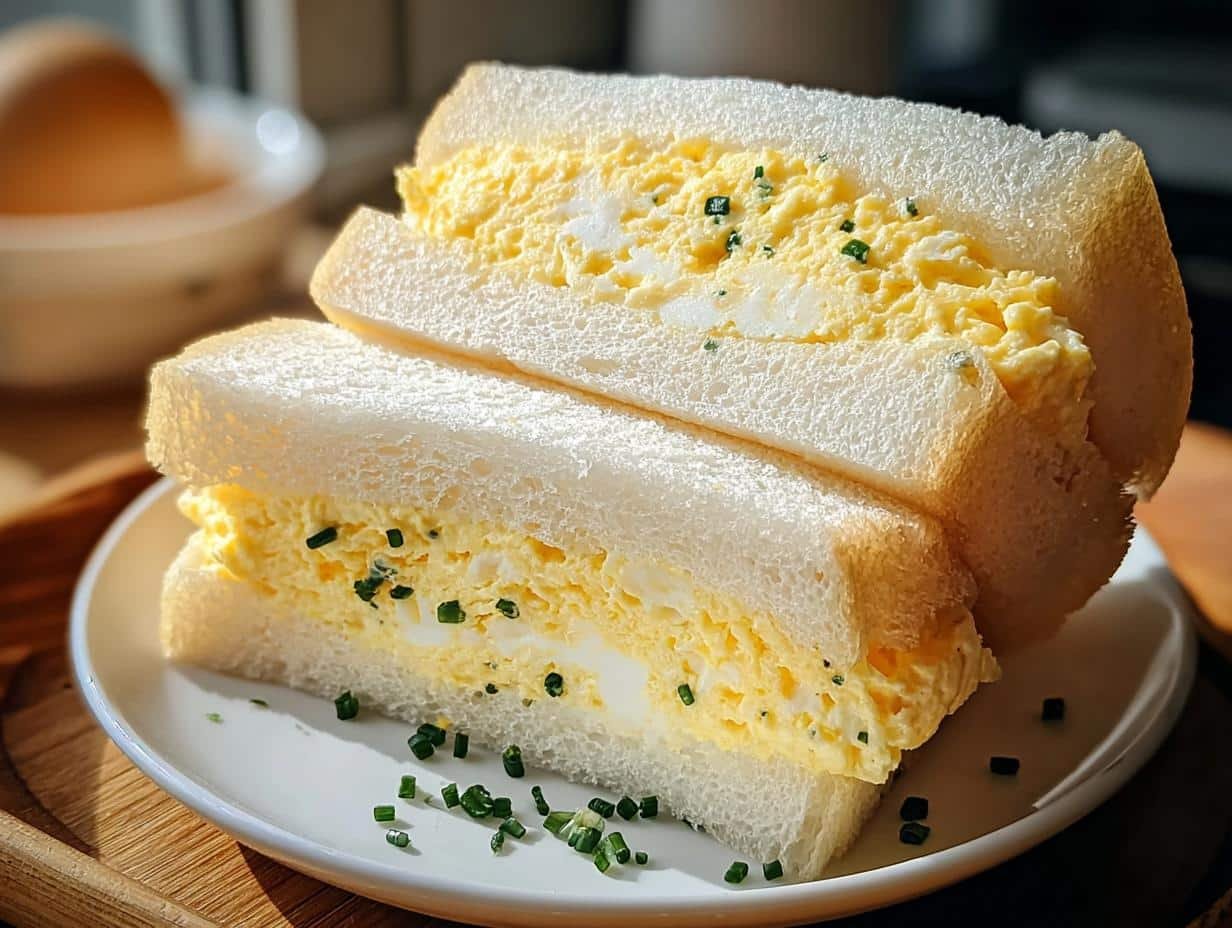 Japanese Egg Sandwich: Simply Heavenly Tamago - Japanese Egg Sandwich Tamago - additional detail