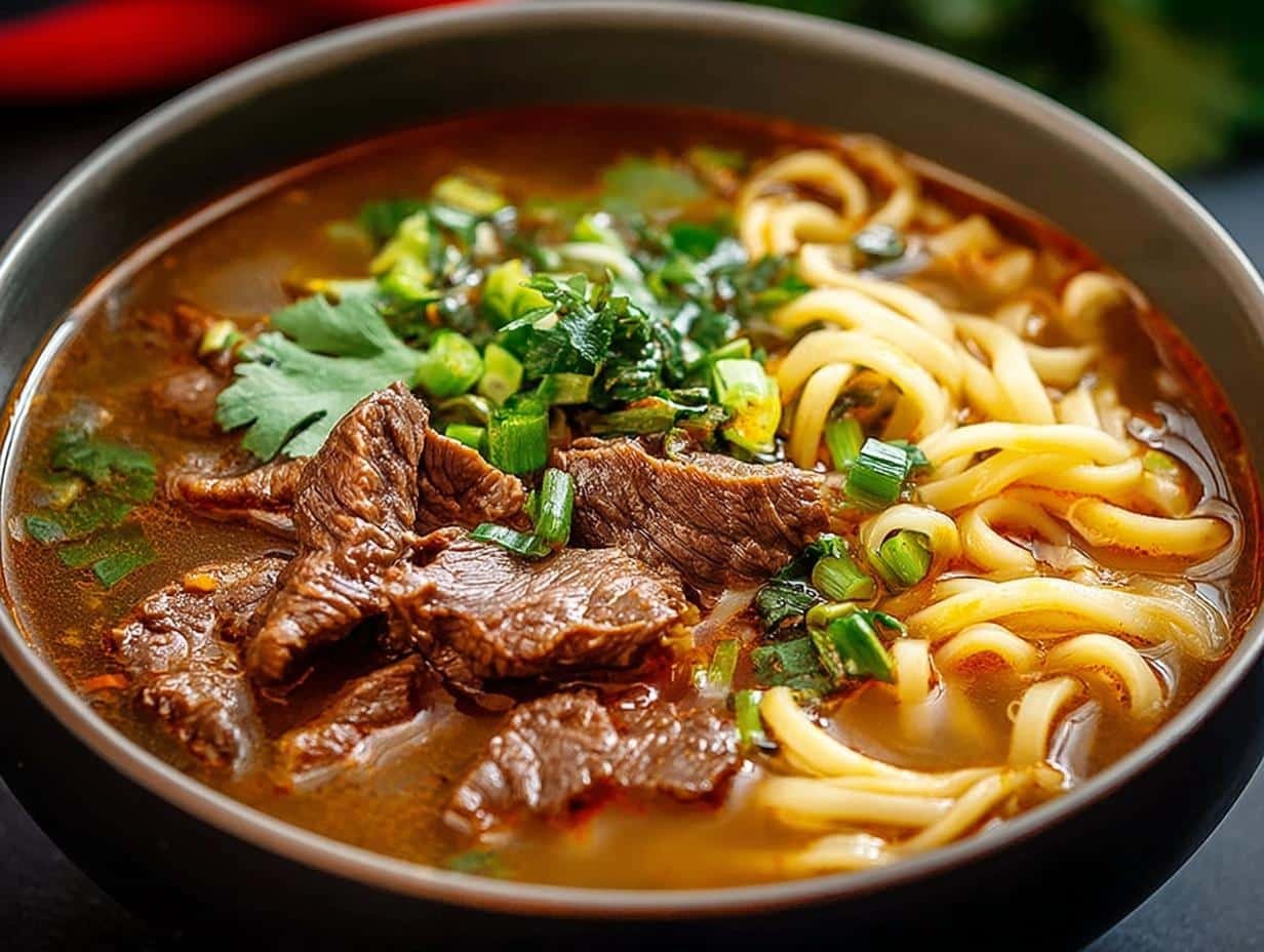 Satay Beef Noodle Soup: Flavorful Fix - Satay Beef Noodle Soup - additional detail