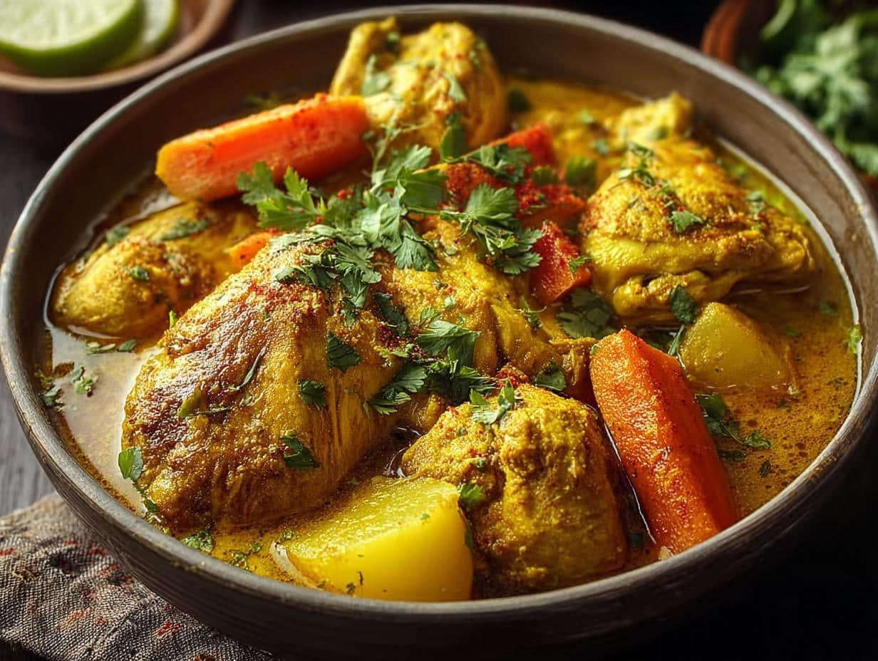 Incredible Slow Cooker Yellow Chicken Delight - Slow Cooker Yellow Chicken - ingredients and preparation