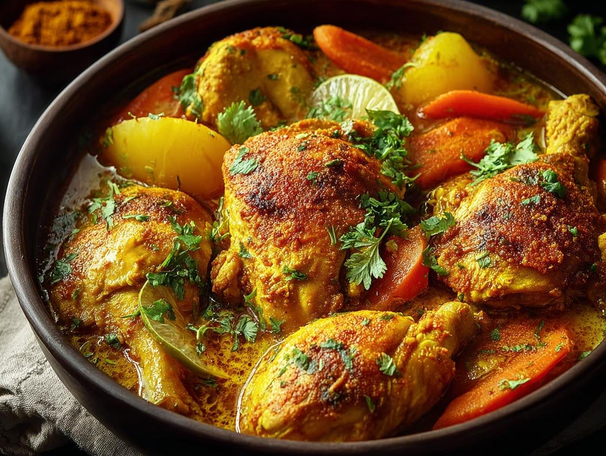 Slow Cooker Yellow Chicken