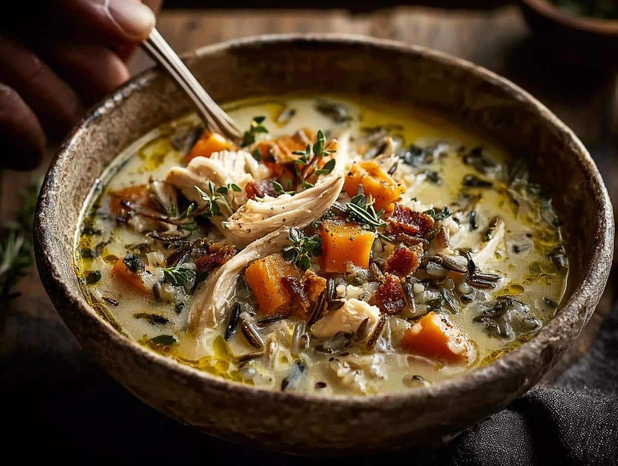 Turkey Wild Rice Soup: Comfort in 1 Bowl - Turkey Wild Rice Soup - additional detail