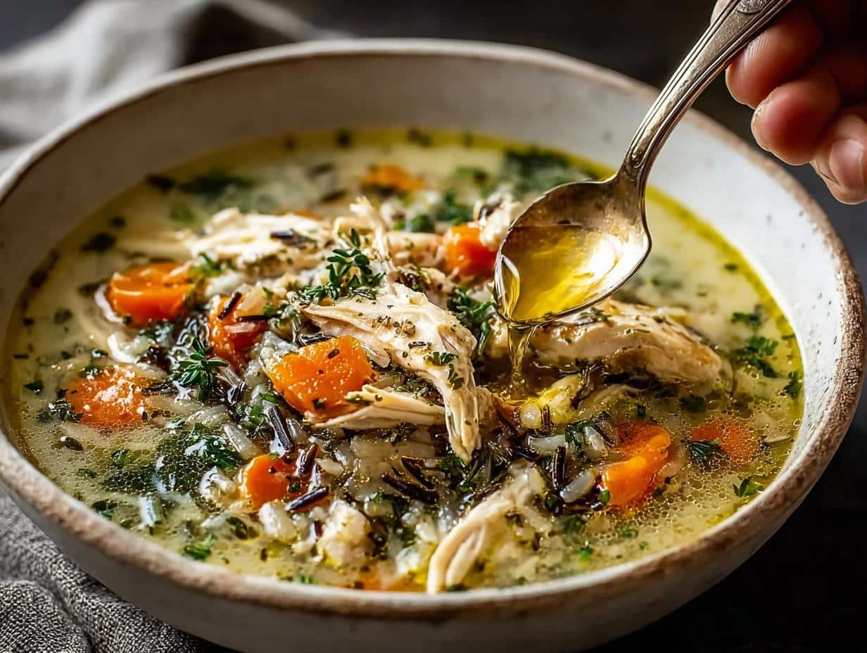 Turkey Wild Rice Soup: Comfort in 1 Bowl - Turkey Wild Rice Soup - additional detail