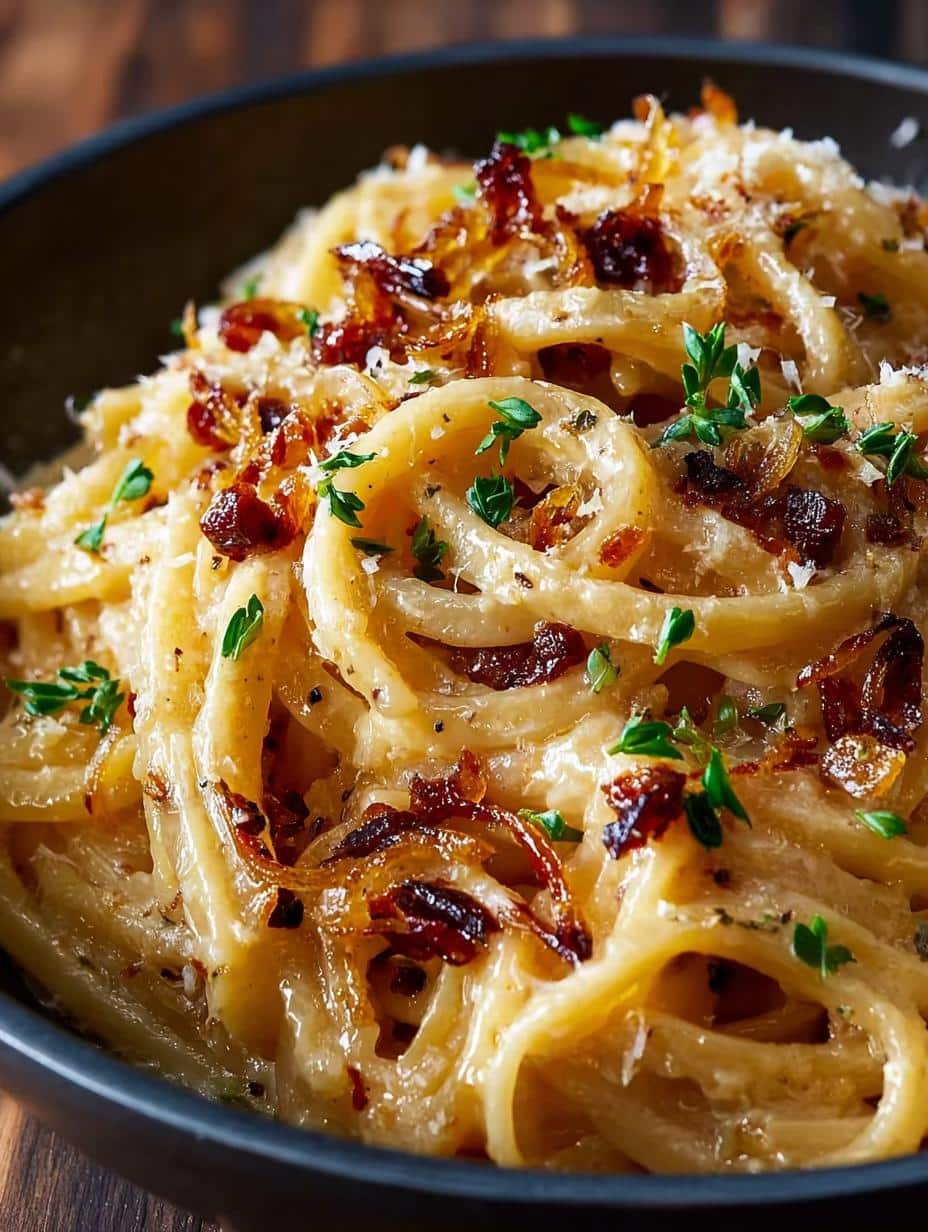 Caramelized Onion Pasta with
