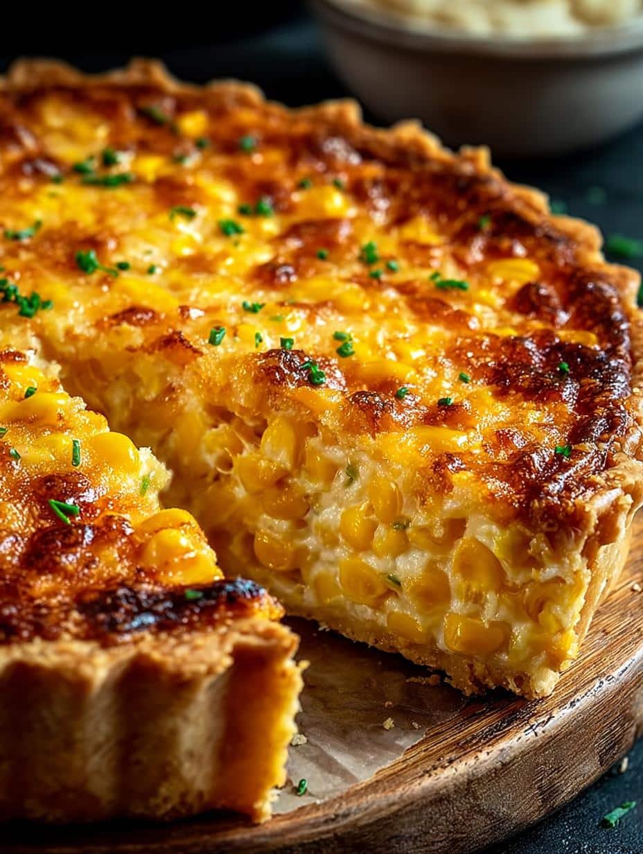 Cheddar Sweet Corn Pie