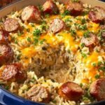 Cheesy Sausage Rice