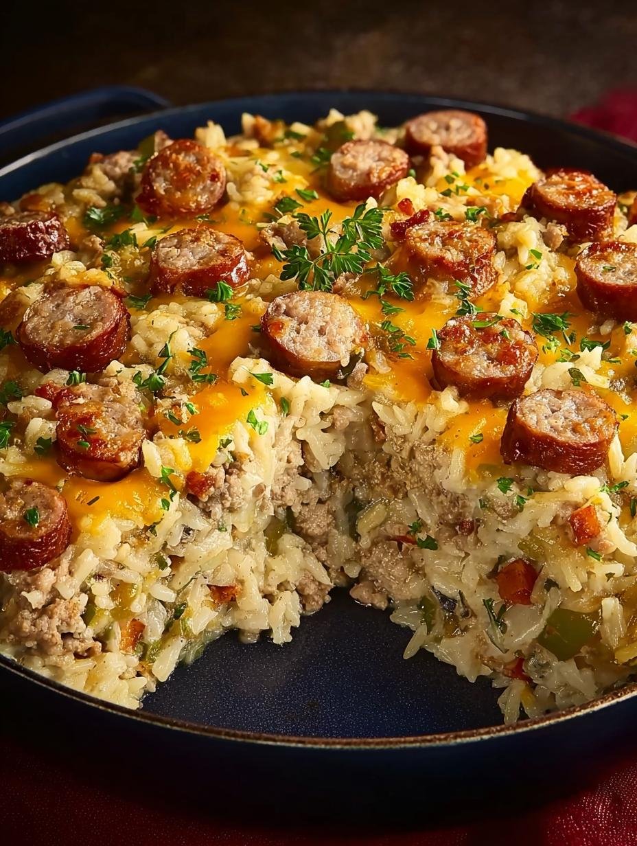 Cheesy Sausage Rice: 7 Comforting Reasons to Indulge - Cheesy Sausage Rice - additional detail