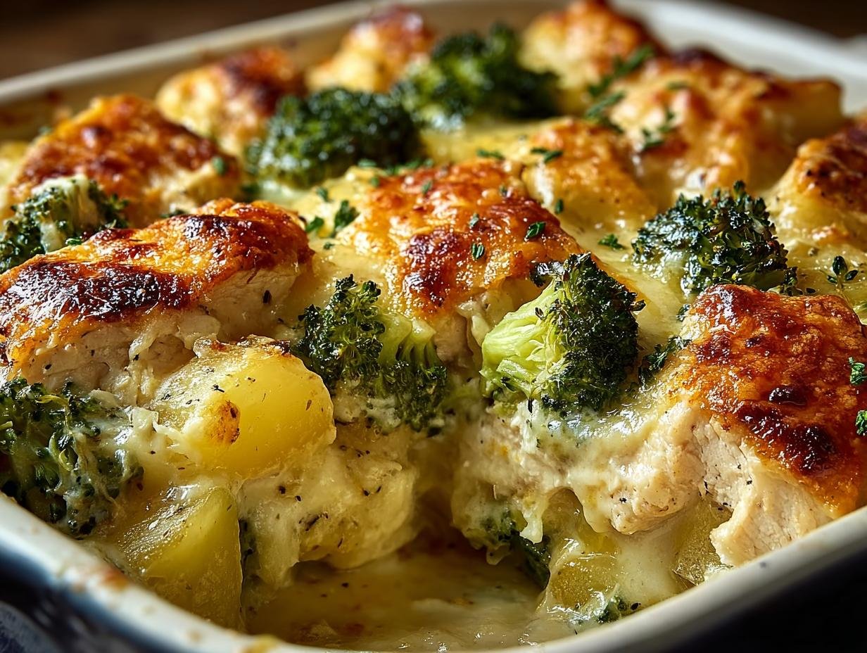 Chicken Potato Broccoli Casserole