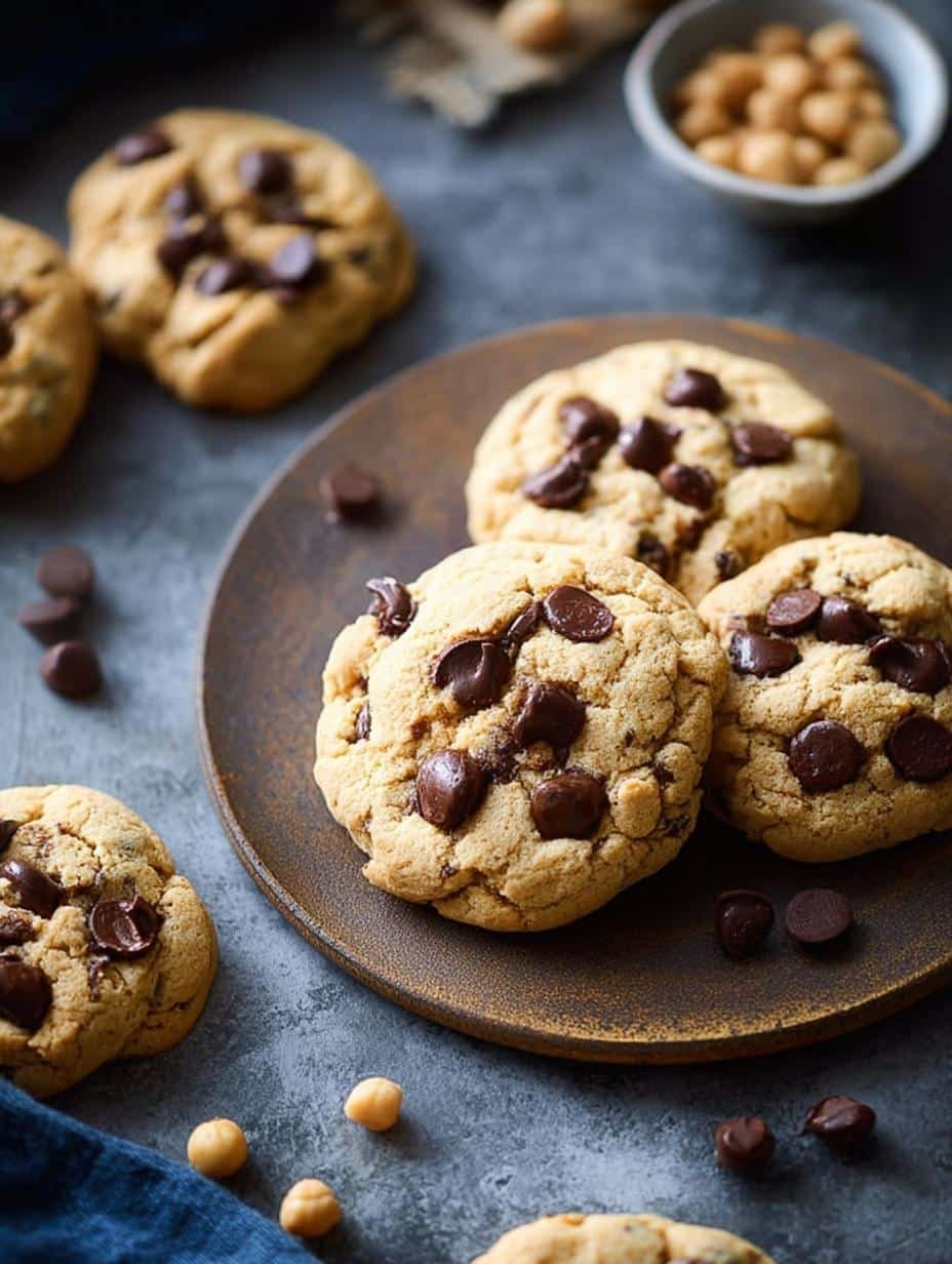 Chickpea Chocolate Chip Cookies