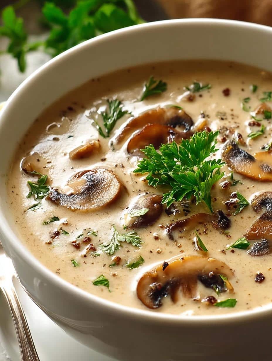 Incredible Cream Mushroom Soup: 1 Rich Recipe - Cream Mushroom Soup Incredible - additional detail