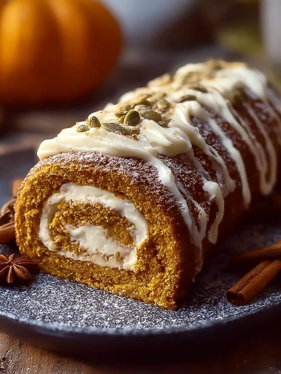 Creamy Pumpkin Spice Roll: 10 Steps to Perfection - Creamy Pumpkin Spice Roll - additional detail