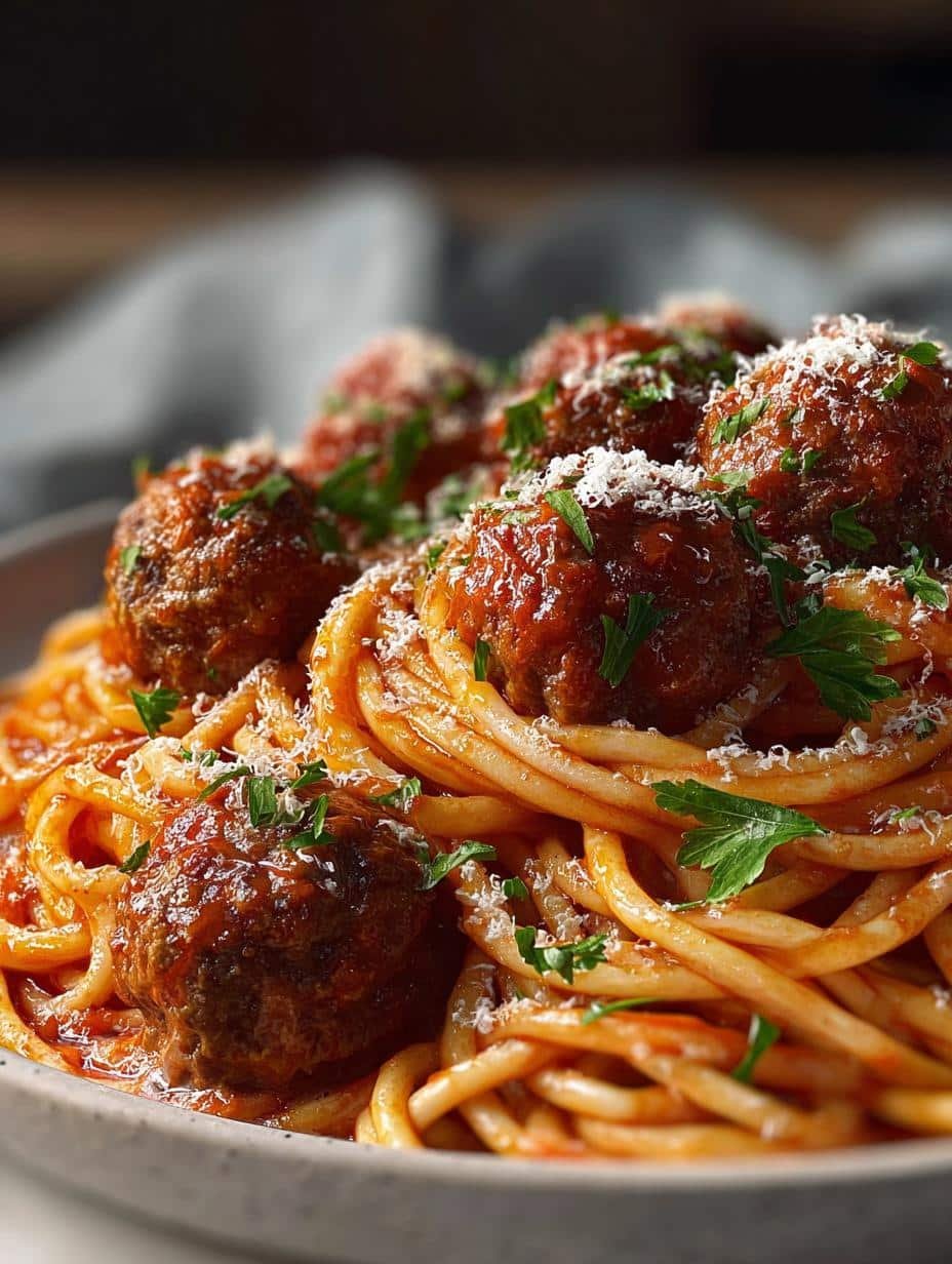 Creamy Spaghetti Meatballs