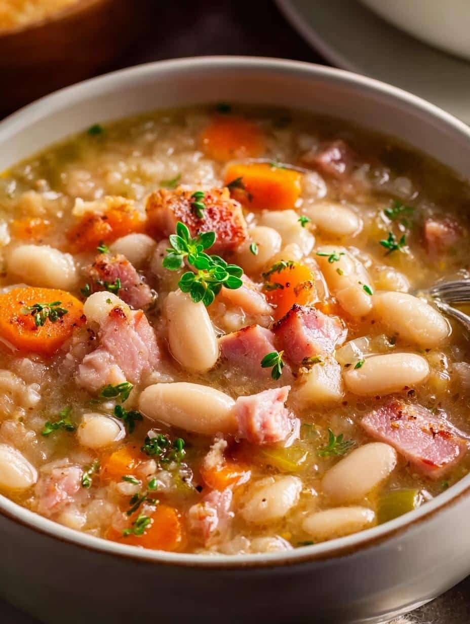Crockpot White Bean Ham