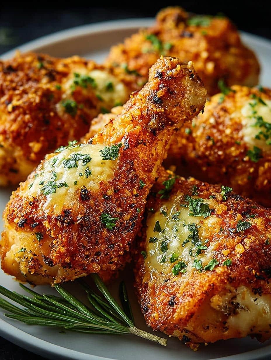 Amazing Crunchy Garlic Parmesan Chicken in 40-45 Min - Crunchy Garlic Parmesan Chicken - main visual representation