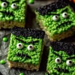 Frankenstein Halloween Rice Krispie