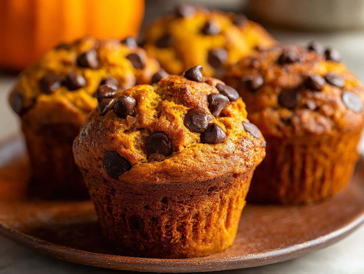 Amazing Pumpkin Chocolate Chip Muffins: 10-Minute Prep - Pumpkin Chocolate Chip Muffins - main visual representation