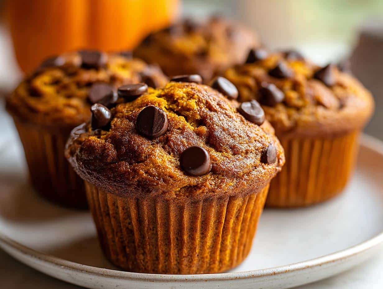 Amazing Pumpkin Chocolate Chip Muffins: 10-Minute Prep - Pumpkin Chocolate Chip Muffins - additional detail