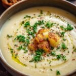 Roasted Garlic Potato Soup