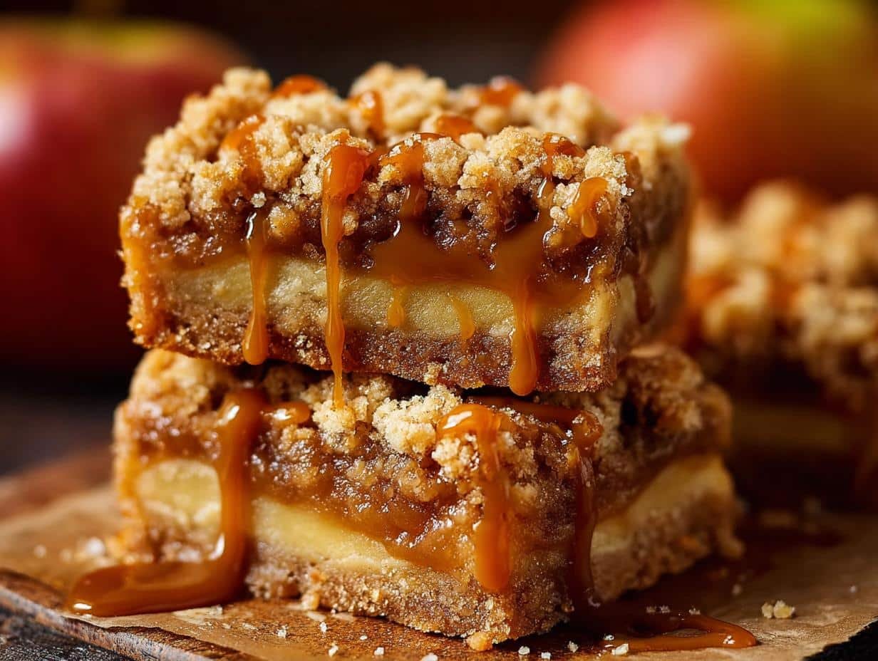 Salted Caramel Apple Crumble