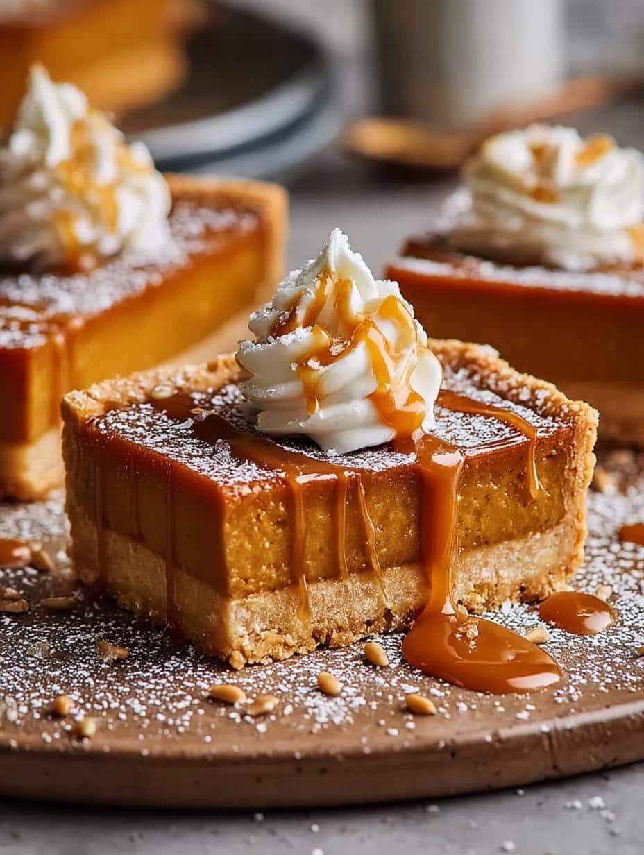 Salted Caramel Pumpkin Pie