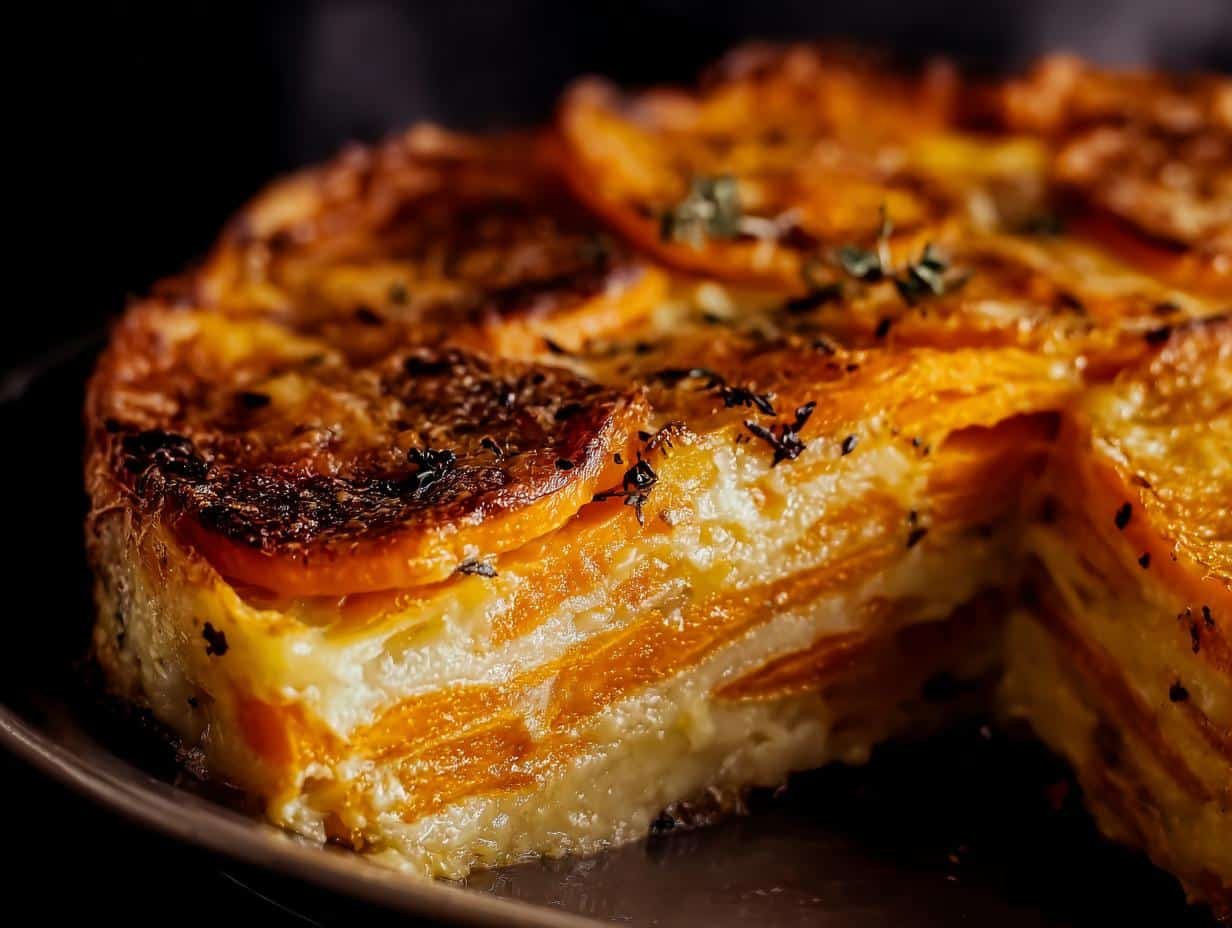 Amazing Sweet Potato Gratin: 5 Minutes Prep - Sweet Potato Gratin - additional detail